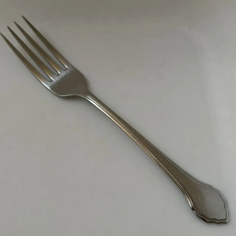 2pc Oneida Summer Mist-Autumn Glow Dinner Knife + Soup Spoon Stainless Deluxe